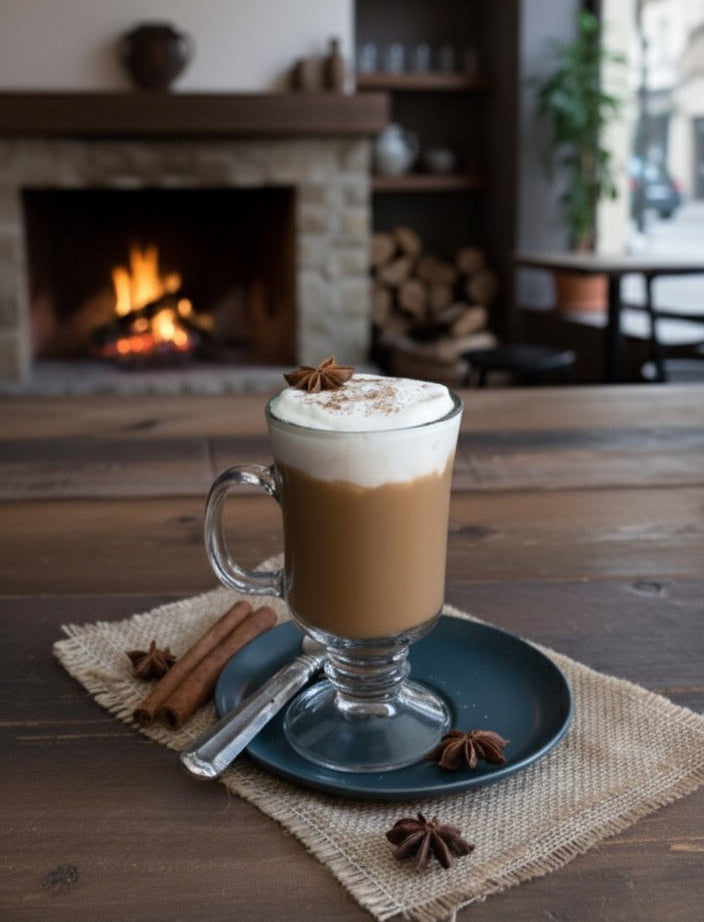 TAZA DE VIDRIO PARA CAPUCCINO 250ML