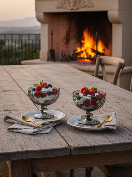 COPA PARA POSTRE GRIS 400ML