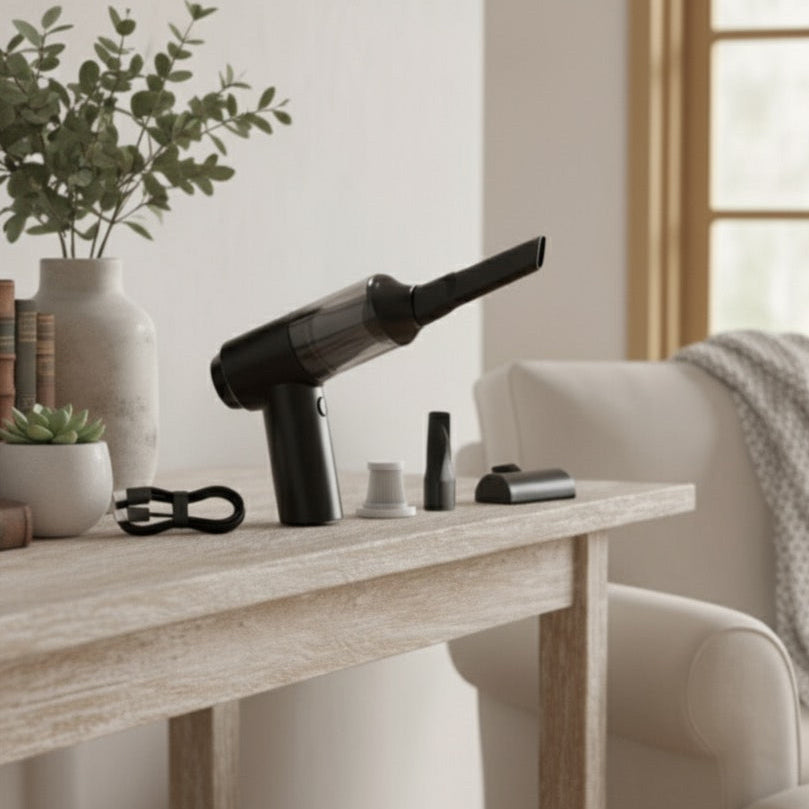 ASPIRADORA PORTATIL PARA AUTOMOVIL Y HOGAR