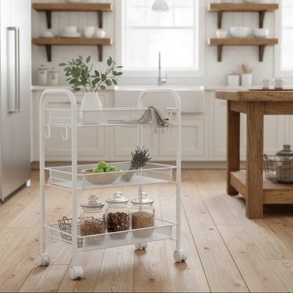 CARRITO DE 3 NIVELES BLANCO