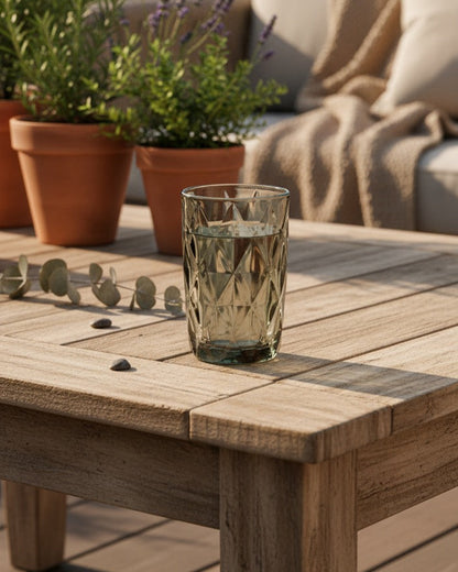 VASO GRIS DE VIDRIO 400 ML