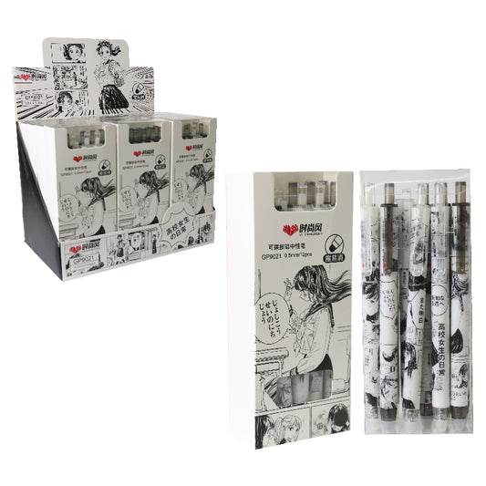BOLIGRAFO TINTA GEL 0.5mm x12PCS – ANIMÉ