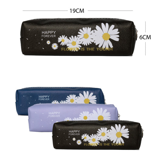 ESTUCHE CON ESTAMPADO DE FLORES