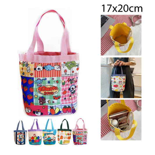 BOLSO DE TELA CON DISEÑOS DE ANIMALES