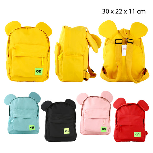 MOCHILA COLORIDA CON OREJAS DE RATÓN