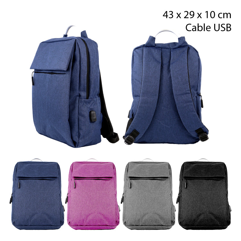 MOCHILA VIAJERA COLORES OSCUROS 