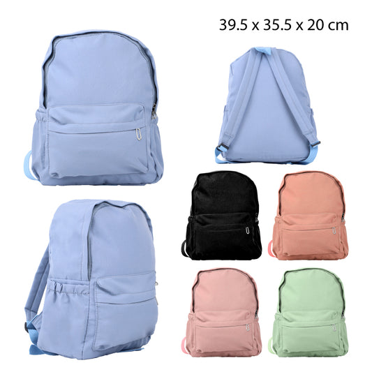 MOCHILA SIMPLE COLORES PASTEL
