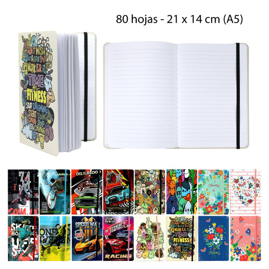 LIBRETA A5 LINEAL DISEÑOS URBANOS