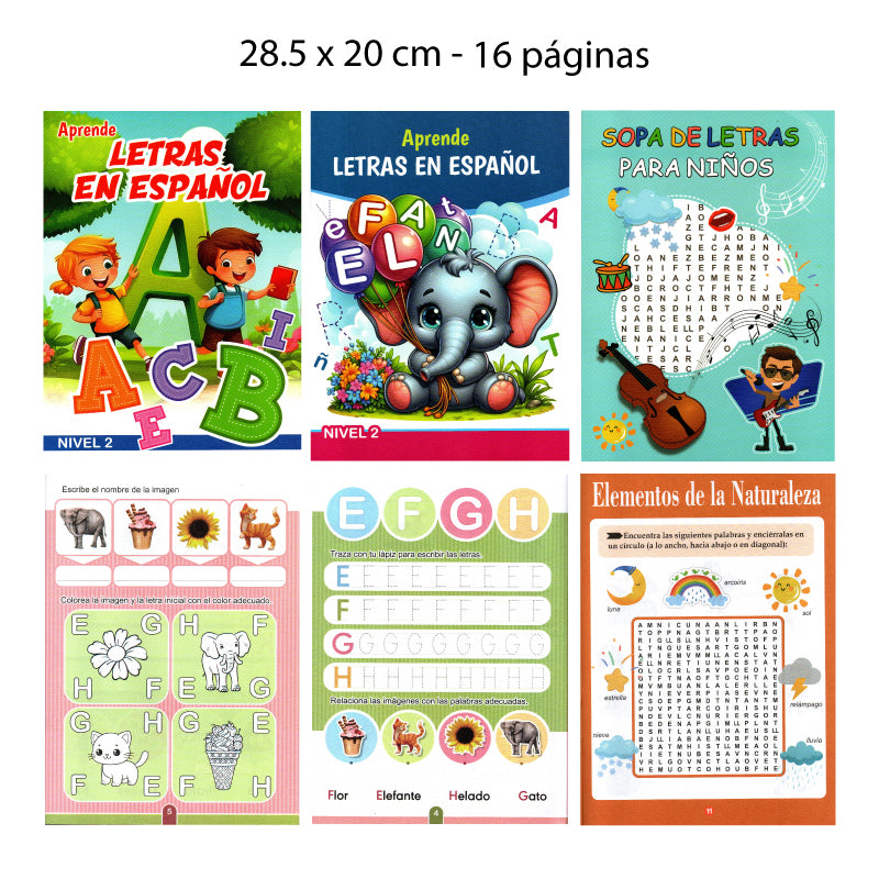 CUADERNO DE EJERCICIOS PARA NIÑOS – ALFABETO