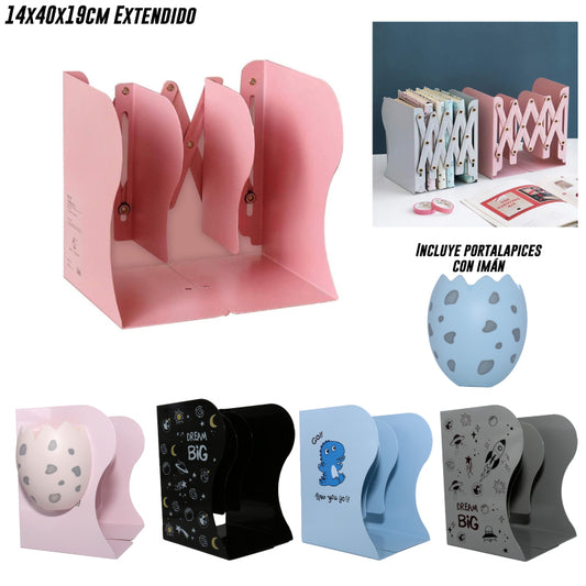 ORGANIZADOR SUJETALIBROS AJUSTABLE EXTENDIBLE