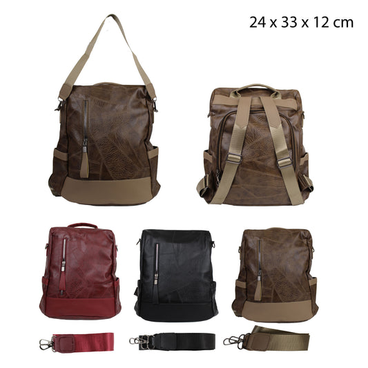MOCHILA TEXTURIZADA DE ECO CUERO