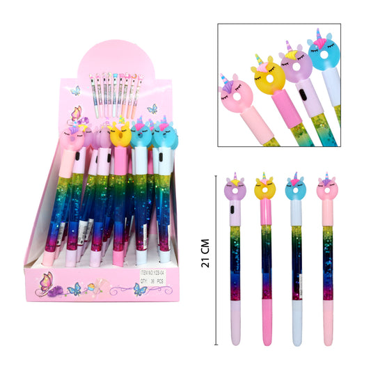 BOLIGRAFOS GEL – DISEÑO DONAS UNICORNIO
